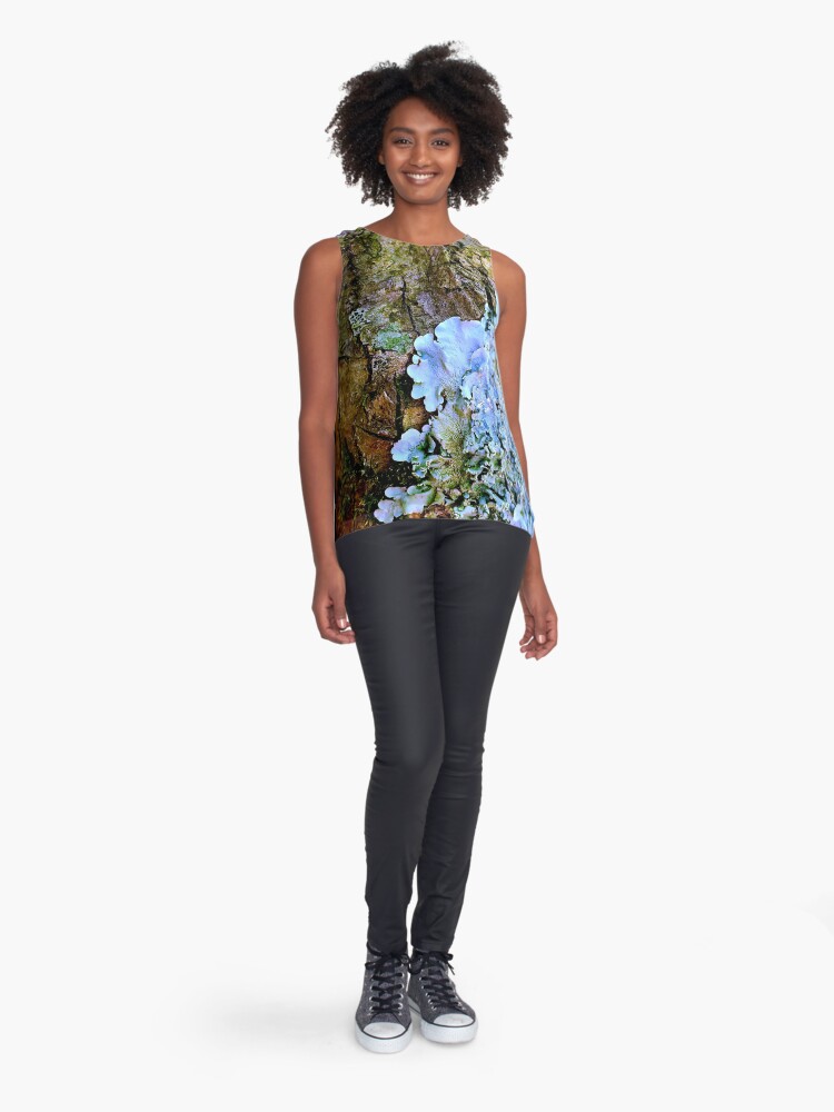 Thumbnail 3 of 6, Sleeveless Top, I lichen you! Classy Camo designed and sold by dreamie09.