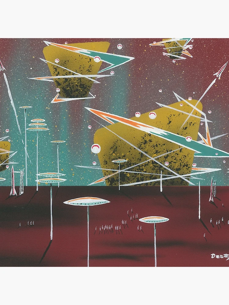 Thumbnail 2 of 2, Tote Bag, Rocket Rendezvous designed and sold by David Zackus.