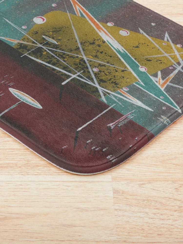 Thumbnail 3 of 6, Bath Mat, Rocket Rendezvous designed and sold by David Zackus.
