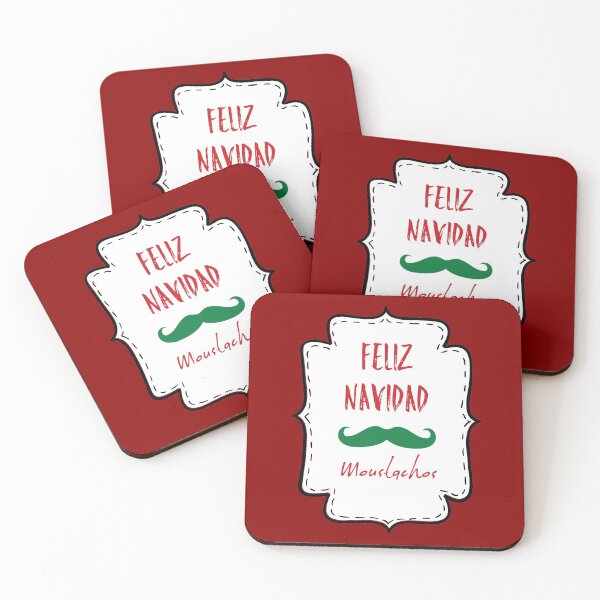 Item preview, Feliz Navidad Moustachos designed and sold by bubbliciousart.
