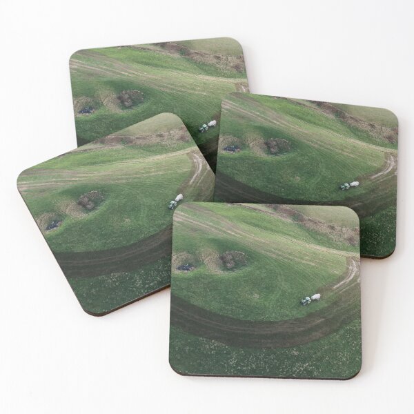 Item preview, Smiley face made with a tractor on a field designed and sold by MarioGuti.