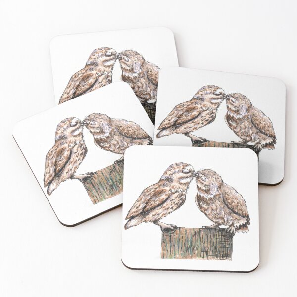 Item preview, Owls kissing designed and sold by Pendientera.