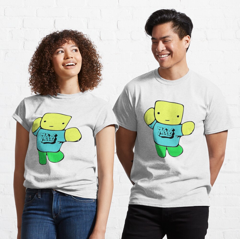 Roblox Noob Doodle T Shirt By Nice Tees Redbubble - baby female noob roblox