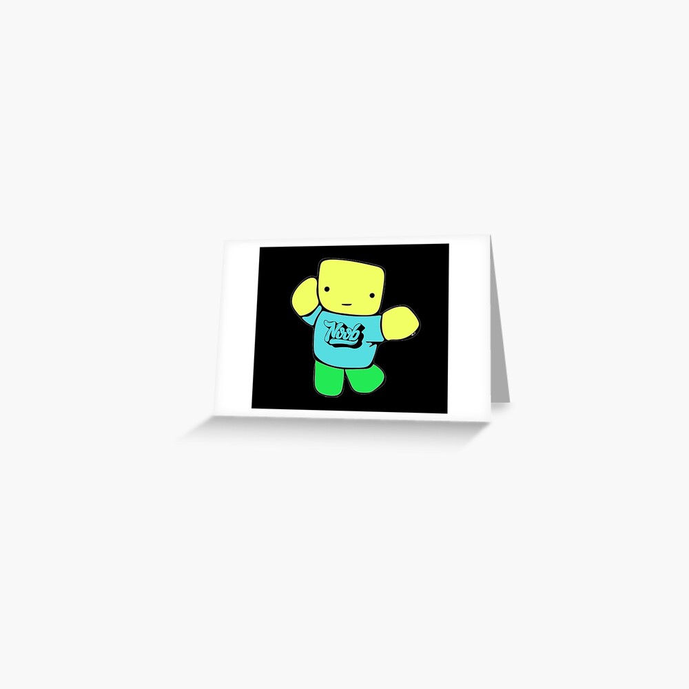 Roblox Noob Doodle Postcard By Nice Tees Redbubble - get noob shirt roblox