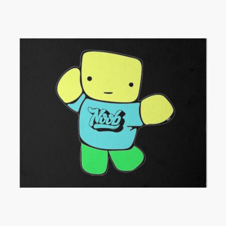 Roblox Online Game Art Board Prints Redbubble - roblox noob lo pixel art maker