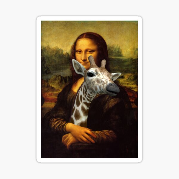 Item preview, Mona Lisa Loves Giraffes designed and sold by Mythos57.