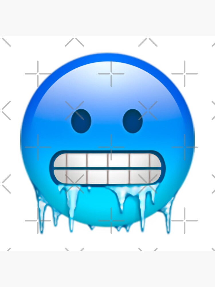 cold-face-emoji-poster-for-sale-by-amemestore-redbubble