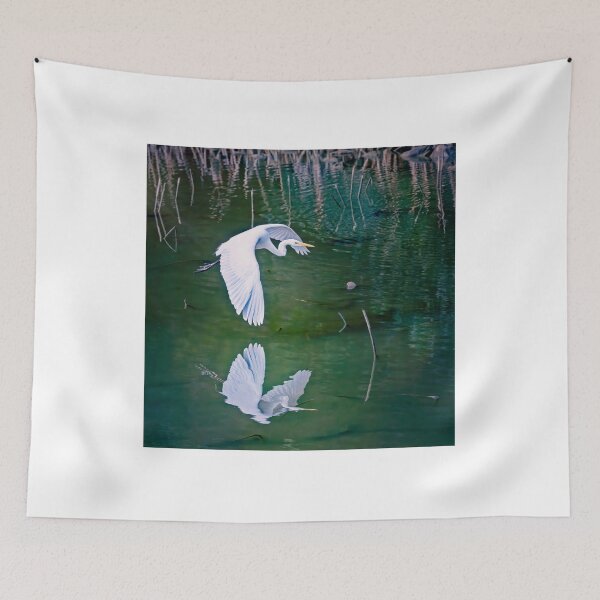 Item preview, Eastern Great Egret Kyoto Japan designed and sold by PhotoArt by Joan Carroll.