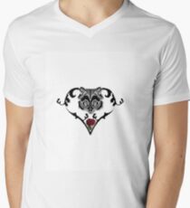 Wolf Design (with white background) Men's V-Neck T-Shirt