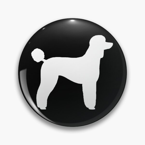 Item preview, White Standard Poodle Silhouette(s) designed and sold by Jenn Inashvili.