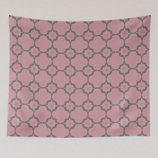 Item preview, BB Logo Gray Pattern on Pink Background  designed and sold by ByJezie.