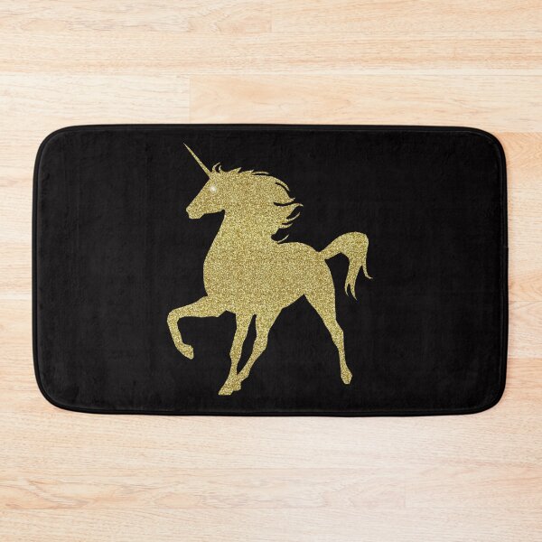 Item preview, Gold Faux Glitter Magical Unicorn designed and sold by Atteestude.