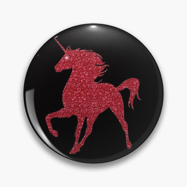 Item preview, Red Faux Glitter Magical Unicorn designed and sold by Atteestude.