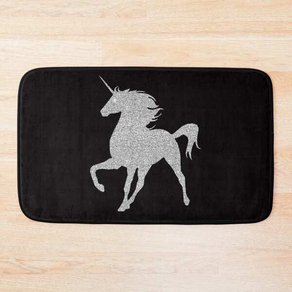 Item preview, Silver Faux Glitter Magical Unicorn designed and sold by Atteestude.