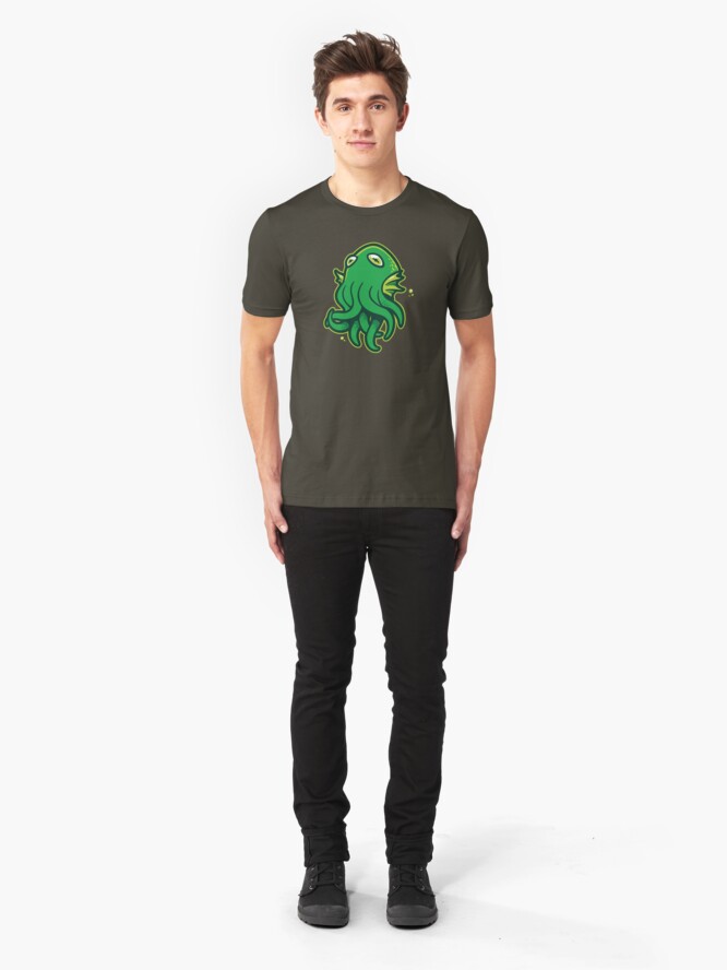 Alternate view of Call of Kerthulhu Slim Fit T-Shirt