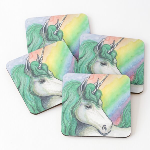 Item preview, Rainbow Unicorn designed and sold by Pendientera.