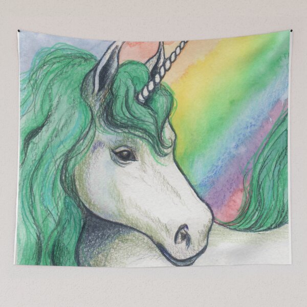Item preview, Rainbow Unicorn designed and sold by Pendientera.