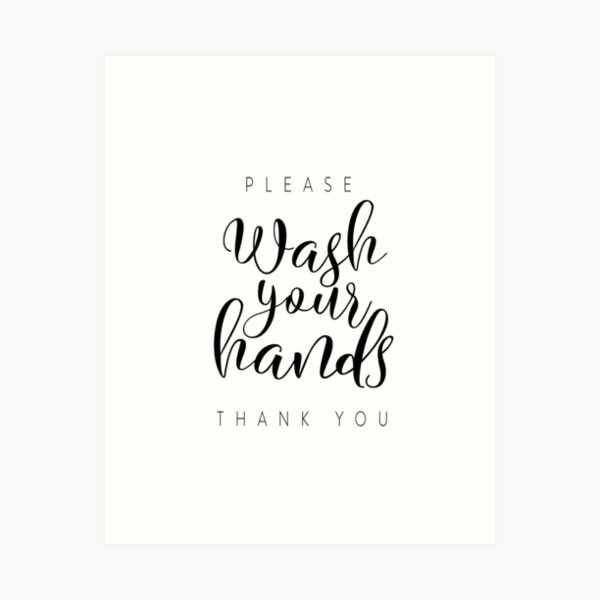 Item preview, WASH YOUR HANDS, Wash Those Hands, Please Wash Your Hands Thank you, Bath Decor, Printable Bathroom, Hand Lettering, Kids Bath, Shower Decor designed and sold by MDP1987.