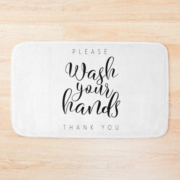 Item preview, WASH YOUR HANDS, Wash Those Hands, Please Wash Your Hands Thank you, Bath Decor, Printable Bathroom, Hand Lettering, Kids Bath, Shower Decor designed and sold by MDP1987.