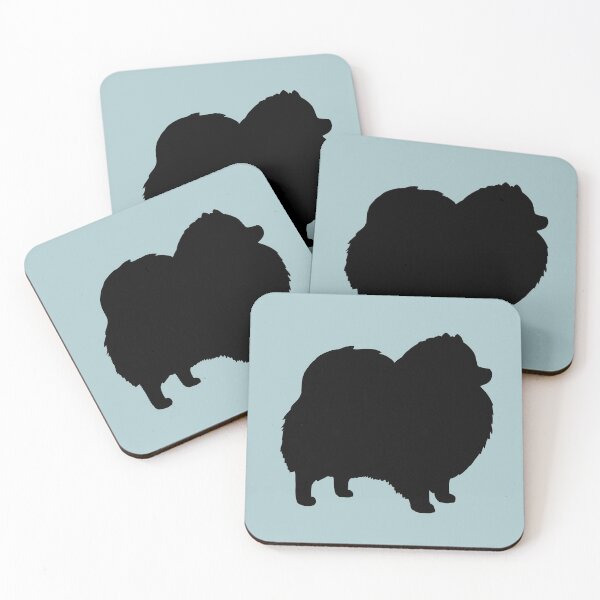 Item preview, Black Pomeranian Dog Silhouette(s) designed and sold by Jenn Inashvili.