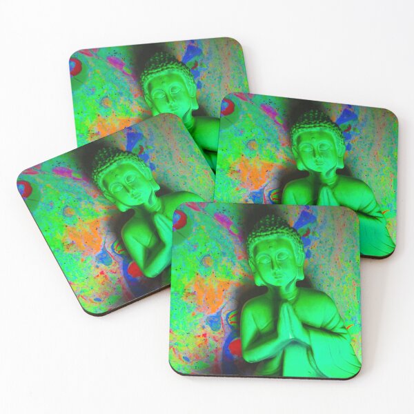 Item preview, Green Buddha Colourful Artwork Image  designed and sold by Andrew Morrell.