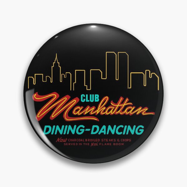 Item preview, Club Manhattan, Salt Lake City, Utah Black background designed and sold by Curtis Jensen.