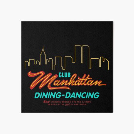 Artikel-Vorschau von Club Manhattan, Salt Lake City, Utah Schwarzer Hintergrund, designt und verkauft von Curtis Jensen.