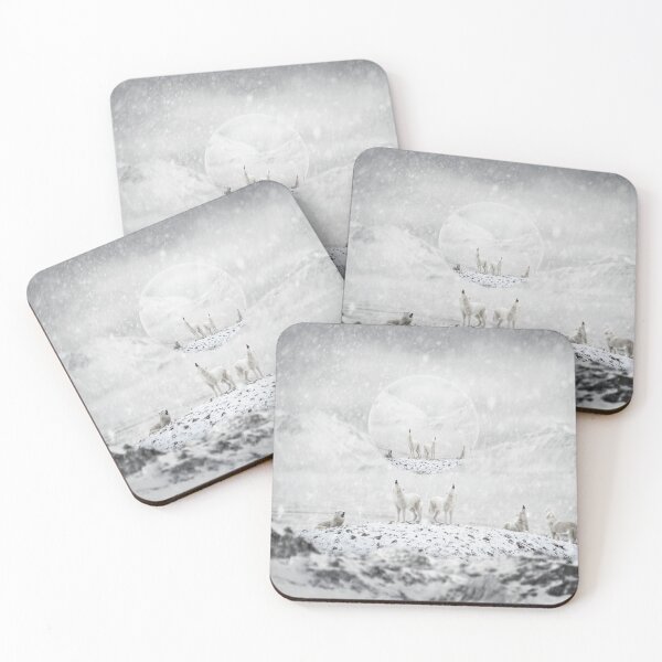 Item preview, Howling wolves in winter landscape designed and sold by Destroyed-Pixel.