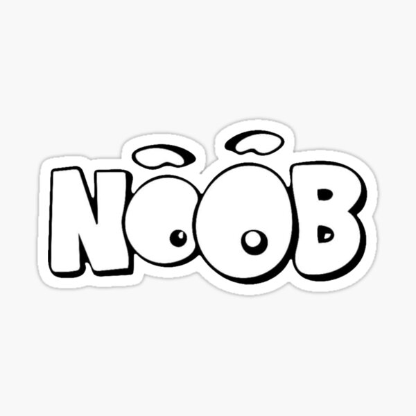 Noob Birthday Stickers Redbubble - vip n00b roblox