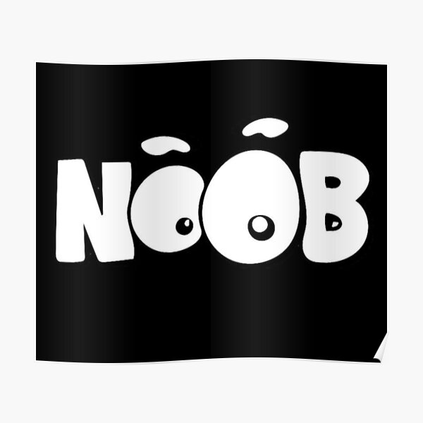 Noob Posters Redbubble - noob knife fight new map roblox