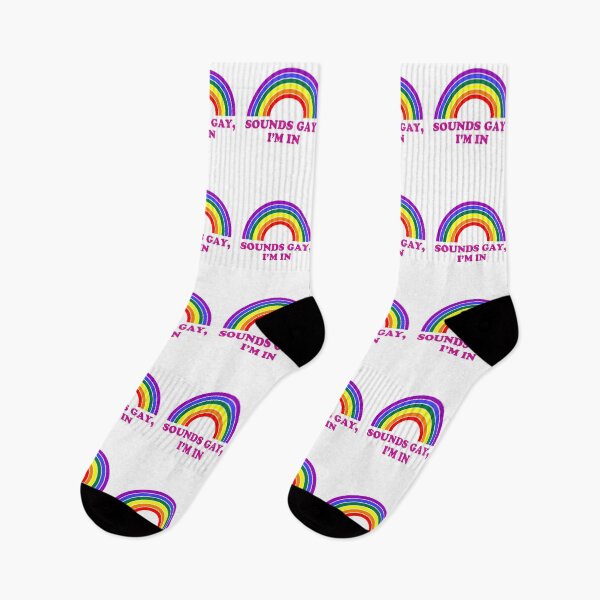 Item preview, Sounds Gay Im In Rainbow LGBT Straight Ally Pride  designed and sold by MagicBoutique.