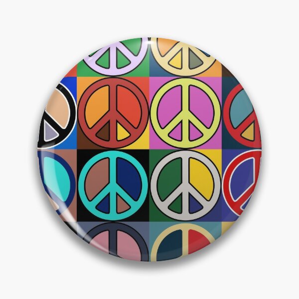 StockPins Peace Symbol Lapel Pin - Peace Pin and Hippie Pins for Backpack  Pins and Hat Pins, Groovy Buttons and Pins, Hippie Pins for Backpacks
