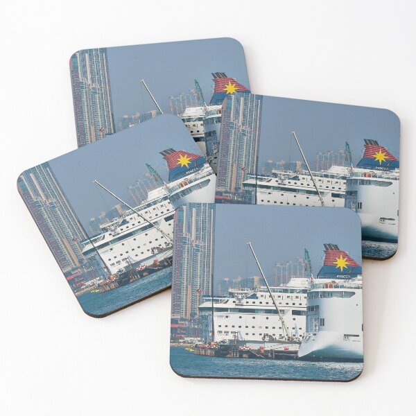 Item preview, Cruise ships in Kowloon. designed and sold by Howard  Boyd.