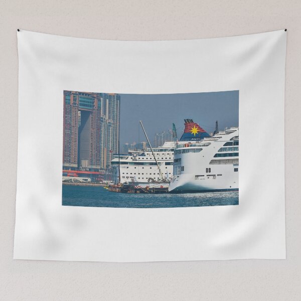 Item preview, Cruise ships in Kowloon. designed and sold by Howard  Boyd.