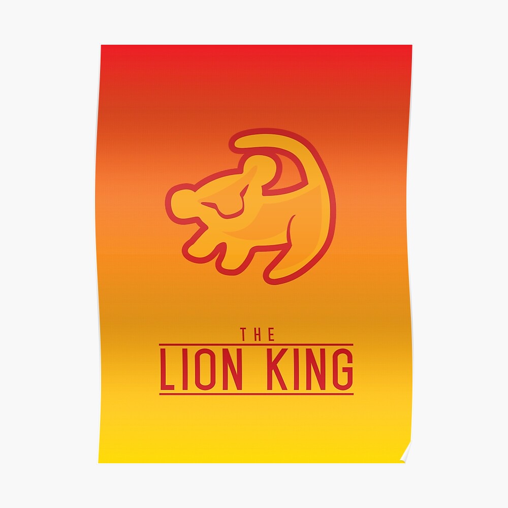 The Lion King Minimalism Poster By Marbo92 Redbubble 5541