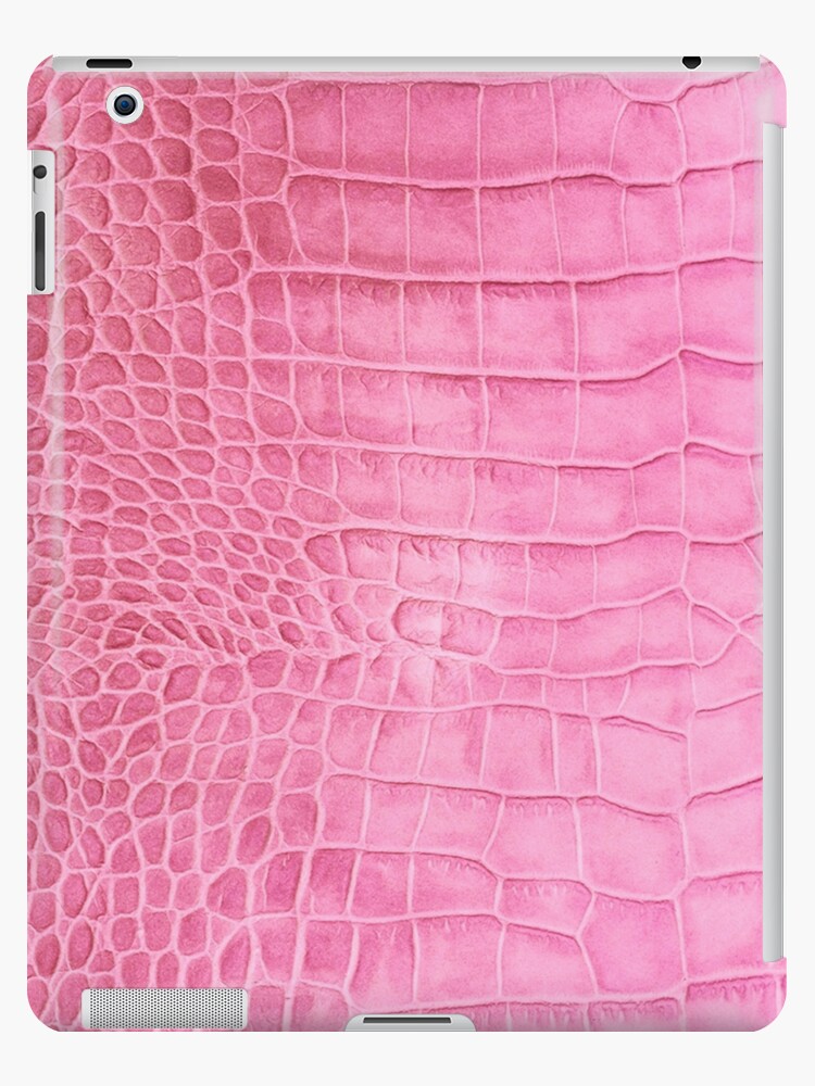 Croco leather effect (pink) iPad Case & Skin for Sale by capricedefille