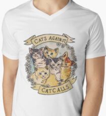 Cats Against Cat Calls Men's V-Neck T-Shirt