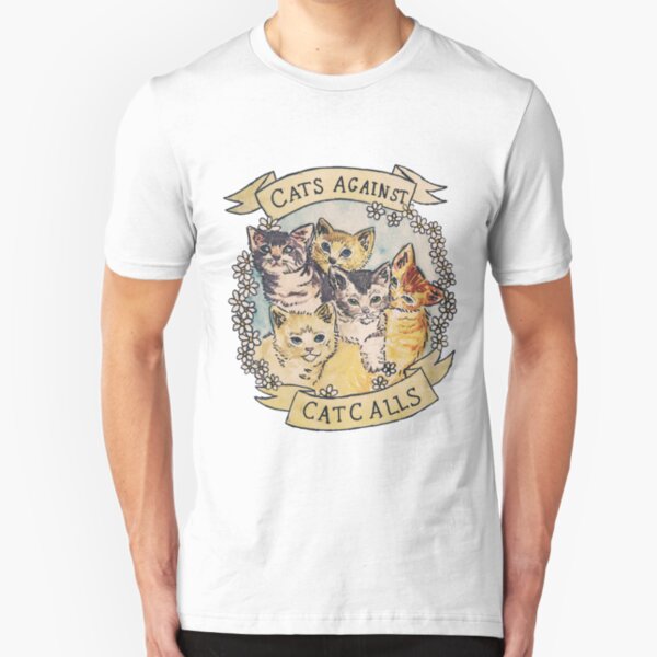 Katzen gegen Katzenrufe Slim Fit T-Shirt