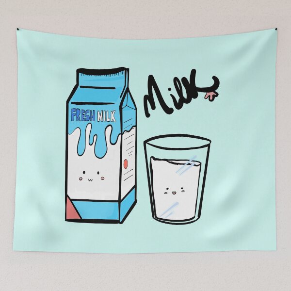 Item preview, Milk carton and glass design designed and sold by Notonlymilk.