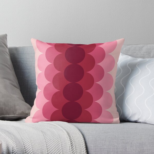 Gradual Pink Throw Pillow