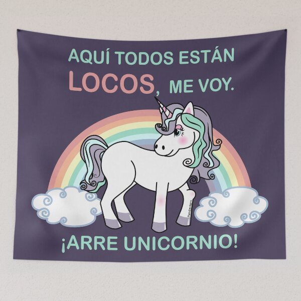 Item preview, Cute unicorn Arre unicornio designed and sold by Pendientera.