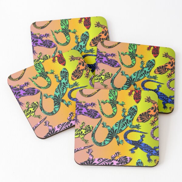 Item preview, Gecko Deco Pattern designed and sold by BluedarkArt.