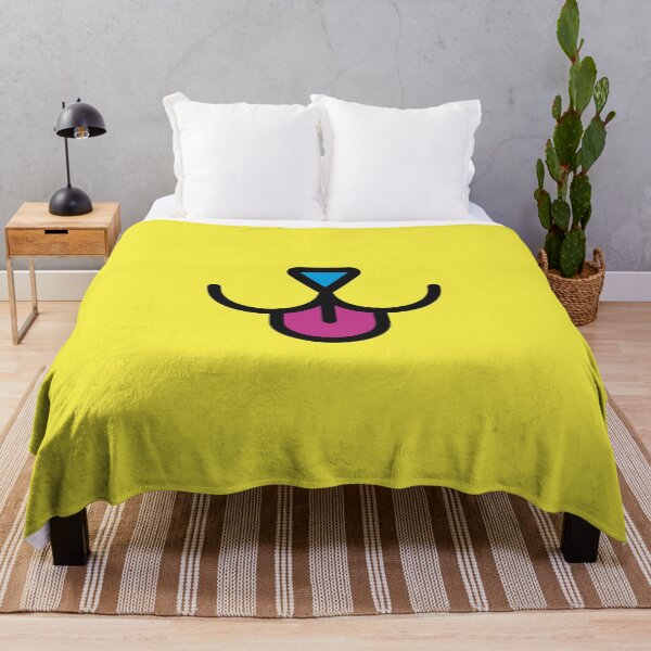 Item preview, FUNNY FACE MASK DOG FACE YELLOW PINK designed and sold by Tropical Blood.