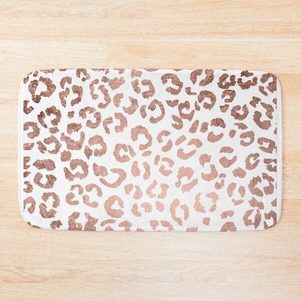 Item preview, Luxurious hand drawn rose gold leopard print designed and sold by GirlyTrend.