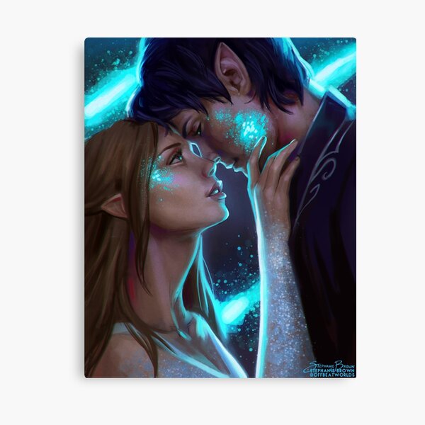 Artikel-Vorschau von  Fanart der Starfall-Szene von ACOMAF von Sarah J Maas., designt und verkauft von offbeatworlds.