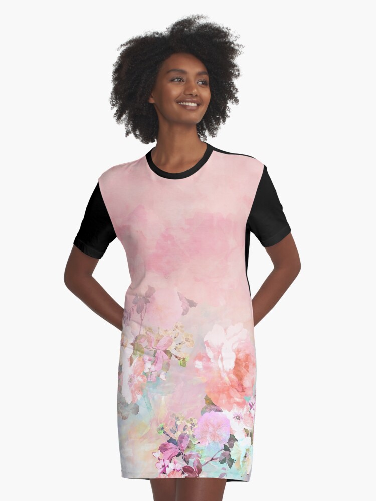 Ombre floral outlet dress