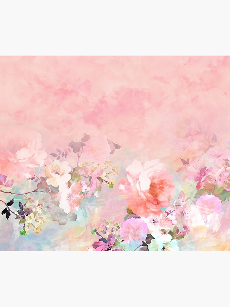 Pastel blush watercolor ombre floral watercolor by GirlyTrend