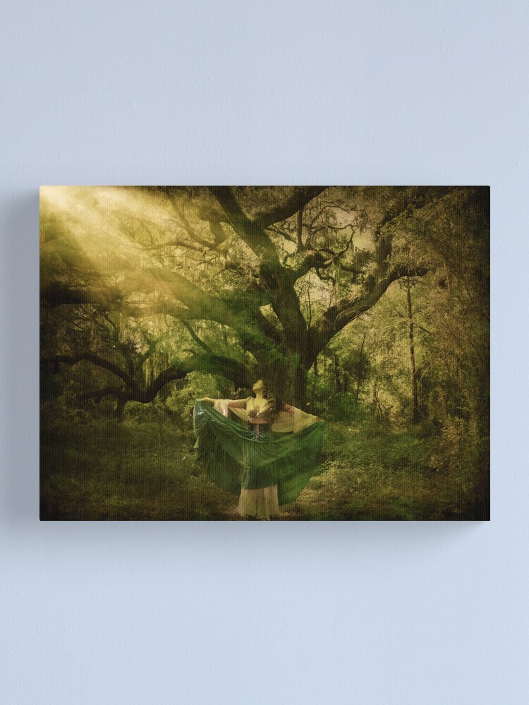 Thumbnail 1 of 3, Canvas Print, Caressing Light designed and sold by KatarinaSilva.