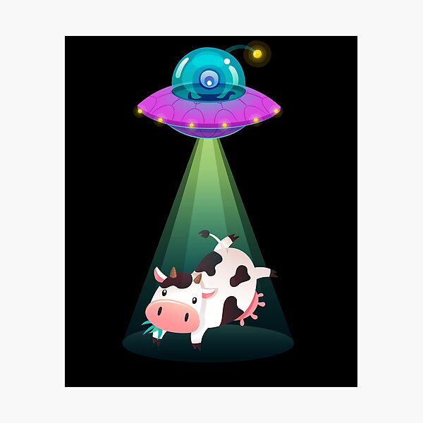 Item preview, UFO Cow Abduction designed and sold by vladocar.