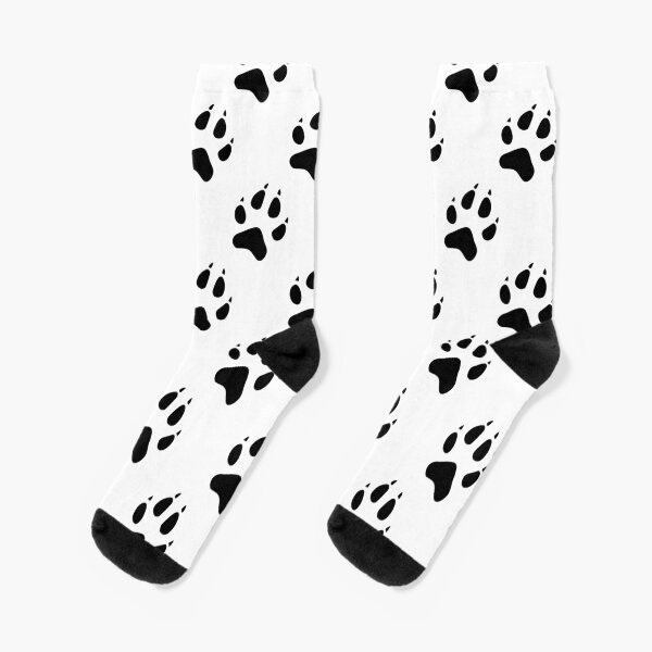 Item preview, Paw Pattern (Black and White) designed and sold by danibeez.
